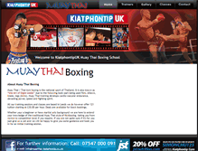 Tablet Screenshot of muaythai-kiatphontip.co.uk